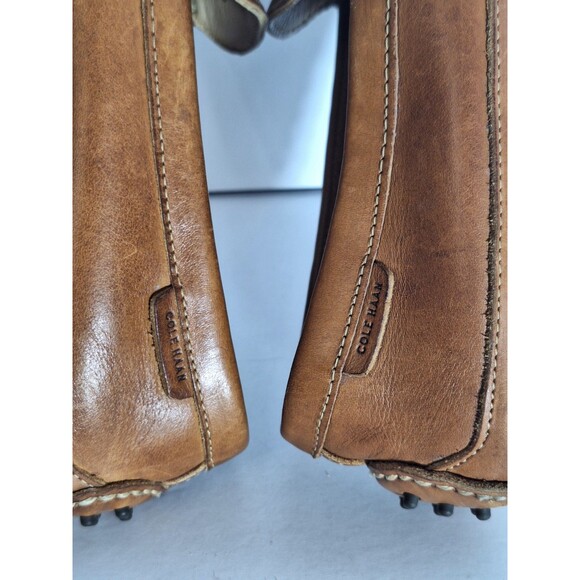 Cole Haan Grant Canoe Leather Penny Loafers Driving Shoes Men 10.5M Brown Casual - Picture 10 of 11